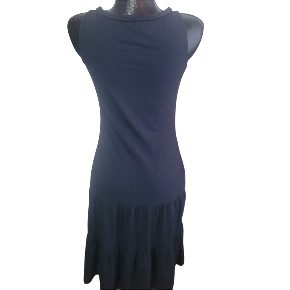 Lauren Ralph Lauren Navy Blue Maxi Tank Dress - drop waist - Picture 6 of 7